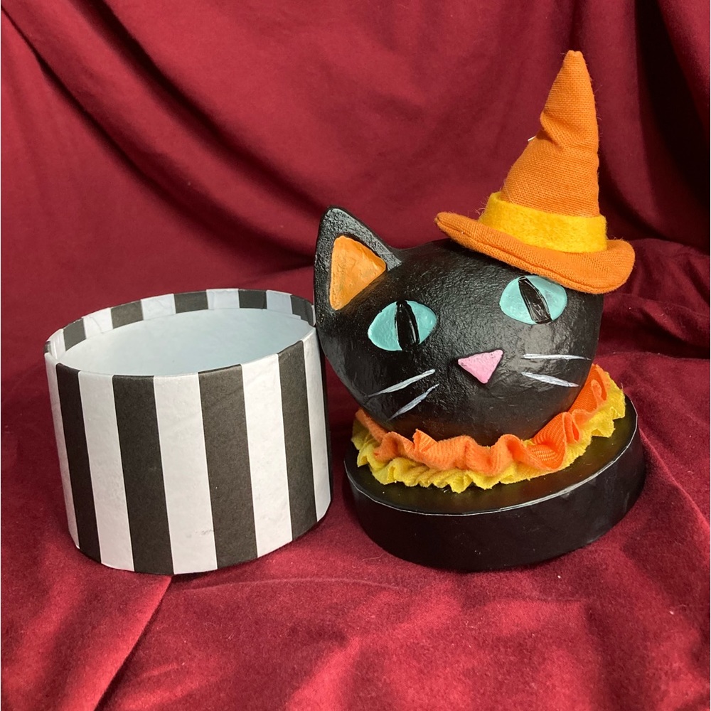 Ashland Happy Hallow Cat trinket box